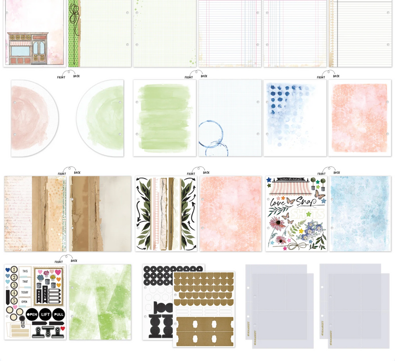 The Flower Emporium - Album Kit 8.5"x9" - Vicki Boutin