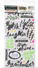 The Flower Emporium - Phrases Puffy Stickers 6x12 - Vicki Boutin