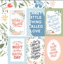 Salutations 1 - 4x6 Journaling Cards - Papel Scrap 12x12  - Echo Park