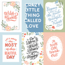 Salutations 1 - 4x6 Journaling Cards - Papel Scrap 12x12  - Echo Park