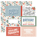 Salutations 2 - 6x4 Journaling Cards - Papel Scrap 12x12  - Echo Park