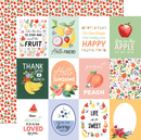 Fruit Stand - 3x4 Journaling Cards  - Papel Scrap 12x12  - Echo Park