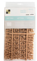 Letras para Letterboard - Madera - DCWV