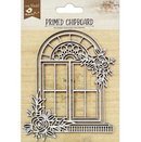 Chipboard con imprimación, corte láser - Ventana de Jardin - Little Birdie