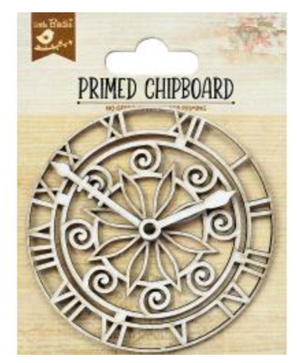 Chipboard con imprimación, corte láser - Timekeeper - Little Birdie