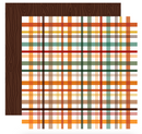 A Perfect Autumn - Fall Picnic Plaid - Papel Scrap 12x12 - Echo Park