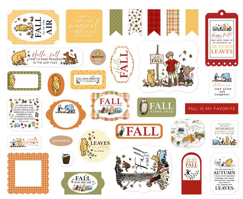 Winnie The Pooh Autumn - Ephemera - Echo Park