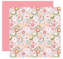 All Girl - All Girl Floral - Papel Scrap 12x12 - Echo Park