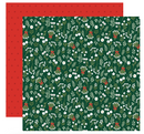 Merry Christmas Flora - Merry Stems - Papel Scrap 12x12  - Echo Park