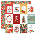 Joyful Christmas Flora - Joyful Journaling Cards - Papel Scrap 12x12  - Echo Park