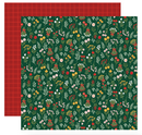 Joyful Christmas Flora - Joyful Stems - Papel Scrap 12x12  - Echo Park