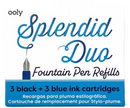 Repuestos De Pluma Estilográfica Negro/Azul - Ooly