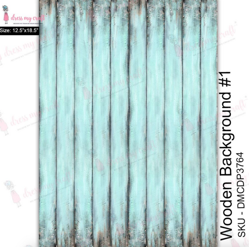 Hoja Transfer 12.5" x 18.5" –  Wood Background