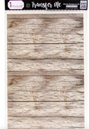 Hoja Transfer 12.5" x 18.5" –  Wood Background