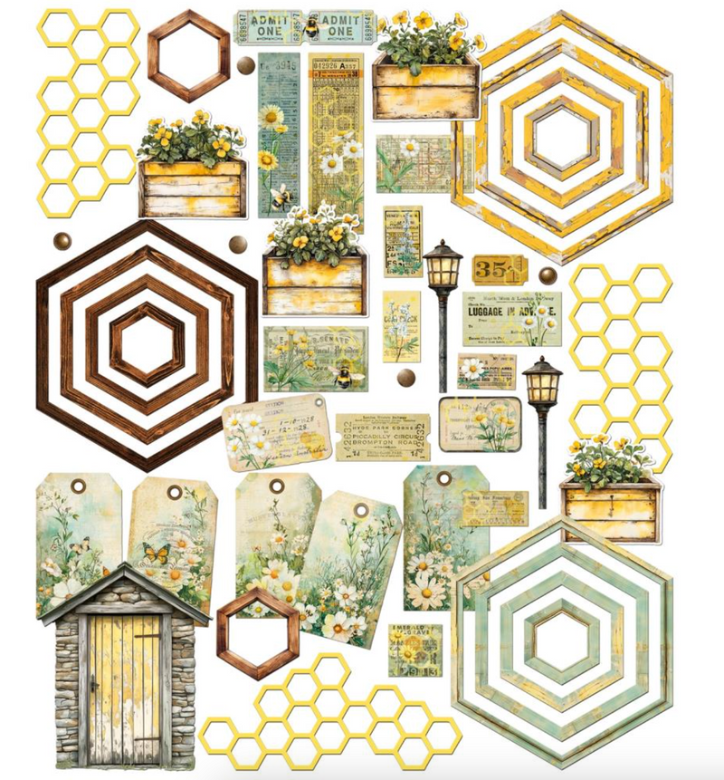 Botanical Buzz - Elements Die Cuts (Efímeras) - 49 and Market