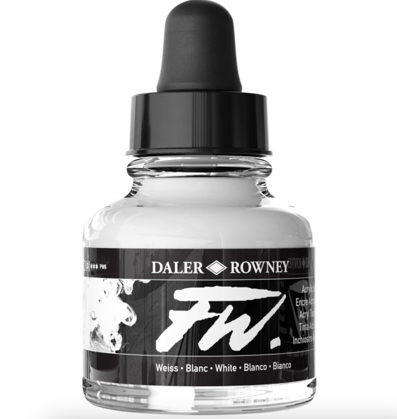 Tinta Acrílica - White - Daler Rowney FW