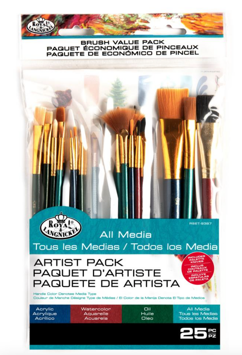 Royal Artis Value Pack - Set 25 Pinceles variados - Royal & Langnickel