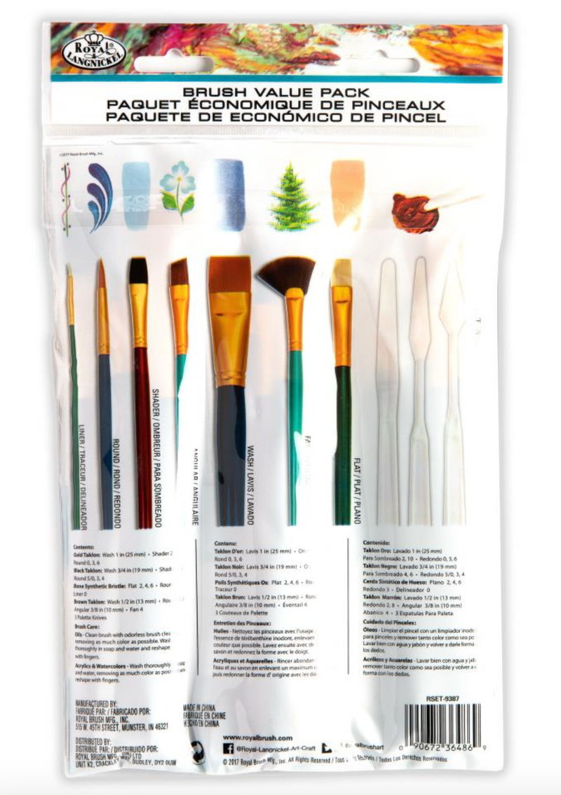 Royal Artis Value Pack - Set 25 Pinceles variados - Royal & Langnickel