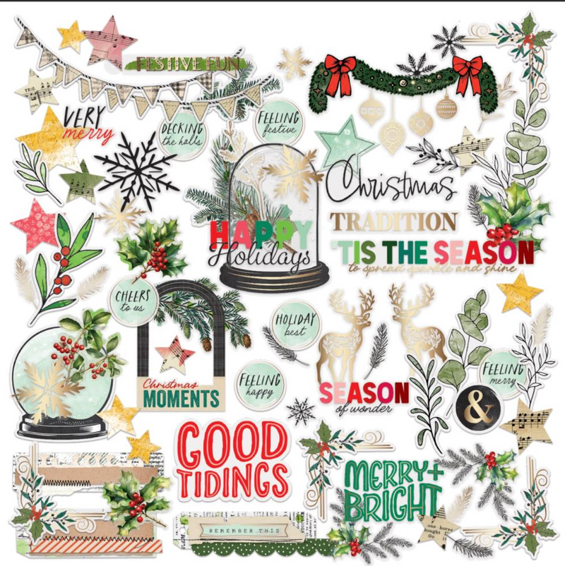 Mistletoe And Memories - Vellum Efímeras con Foil - Vicki Boutin