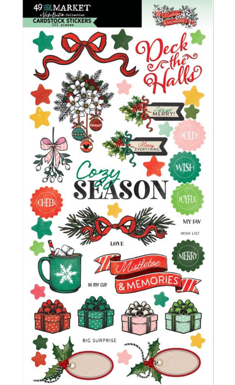 Mistletoe And Memories - Stickers 6x12" - Vicki Boutin