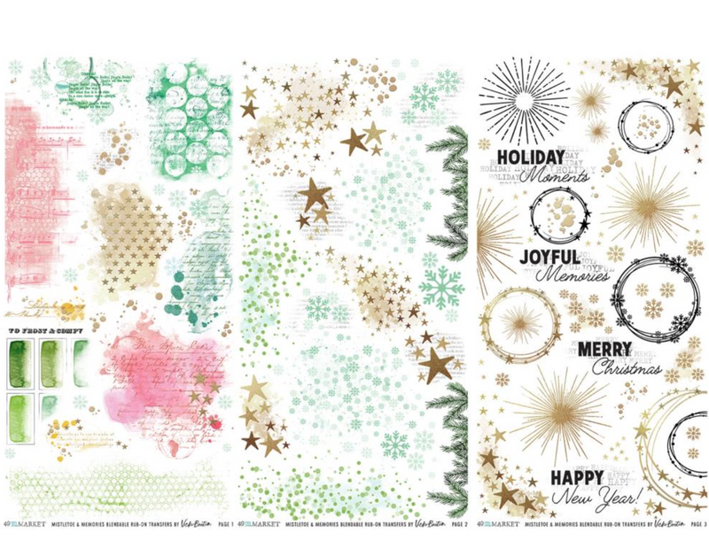 Mistletoe And Memories - Blendable Rub-on - Vicki Boutin