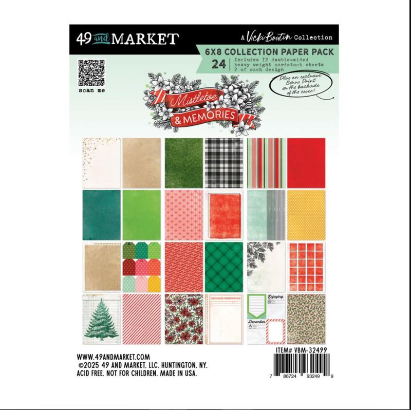 Mistletoe And Memories - Paper Pad 6x8" - Vicki Boutin