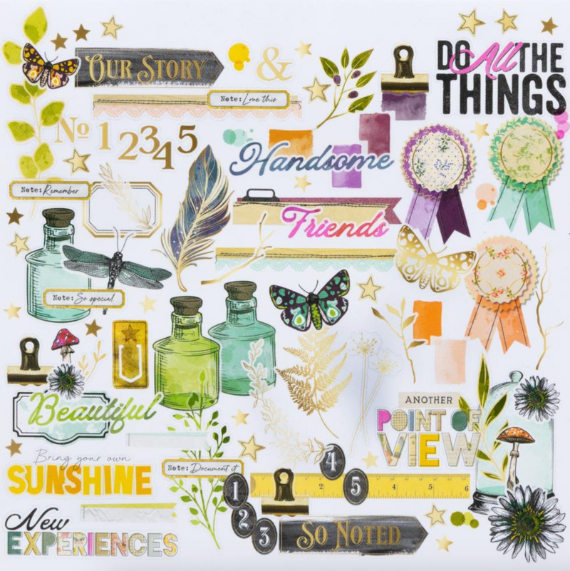 Curiosities in Willow Groove  - Vellum Efimeras con Foil - Vicki Boutin