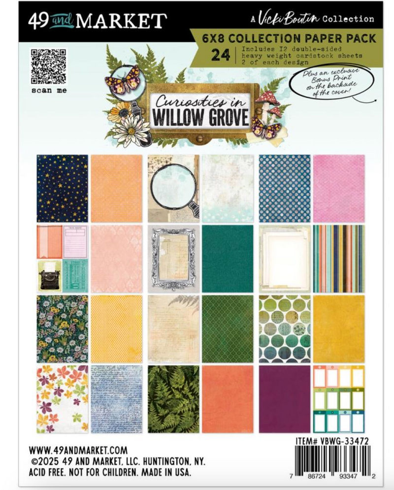 Curiosities In Willow Grove - Paper Pad 6x8" - Vicki Boutin