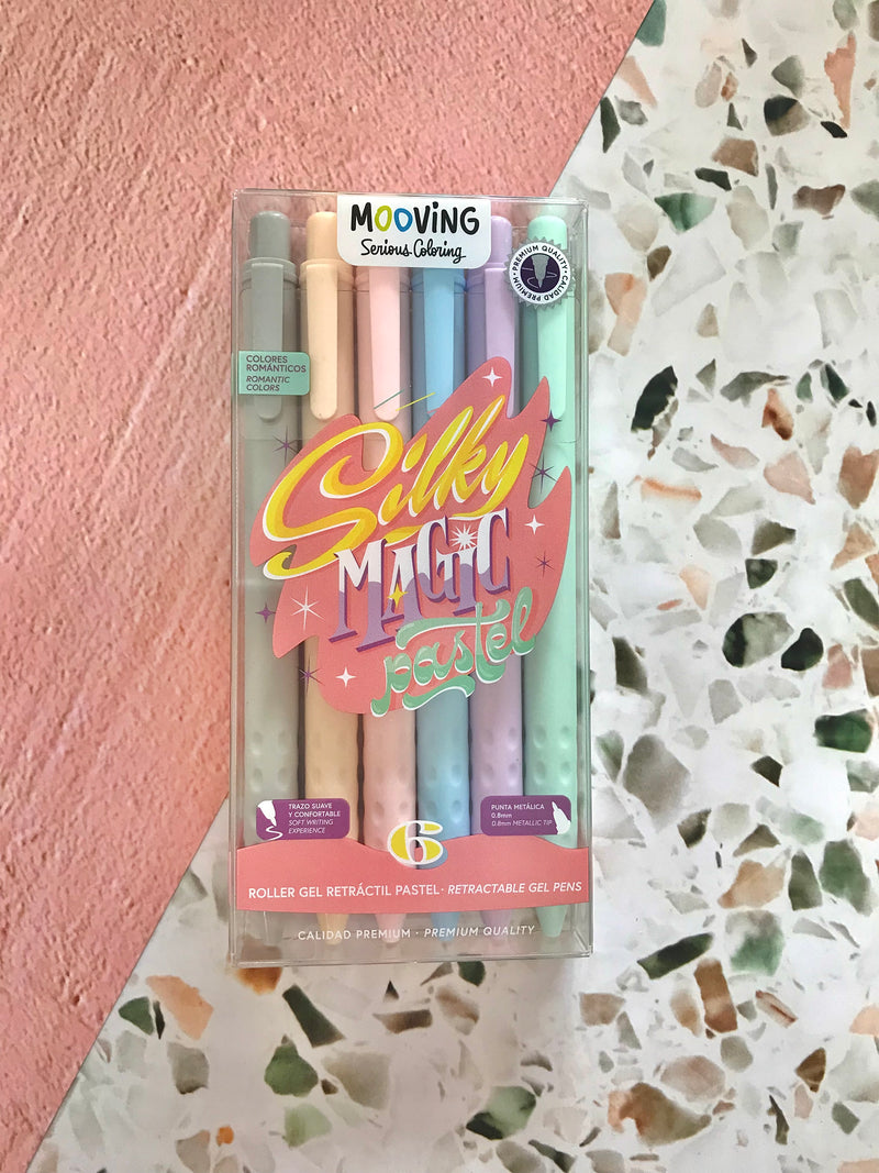 Boligrafos Retractil de Gel - Silky Magic Pastel - Mooving