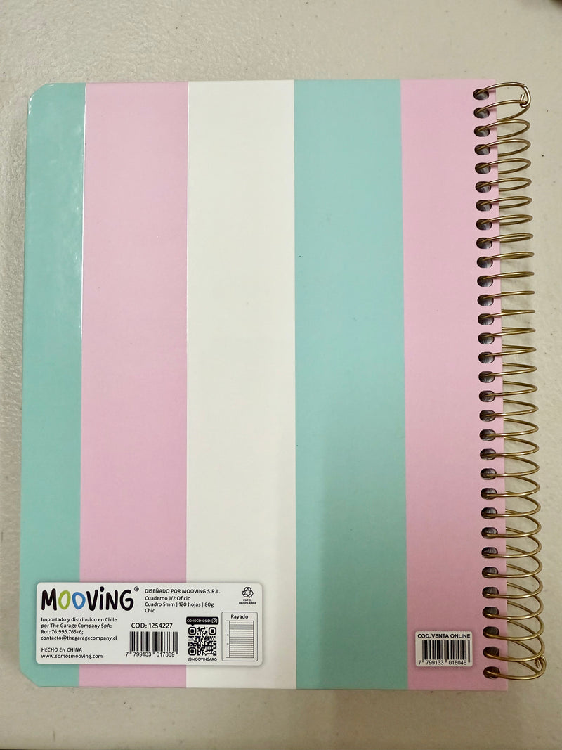 Cuaderno Chic 4 - 3 materias - Mooving