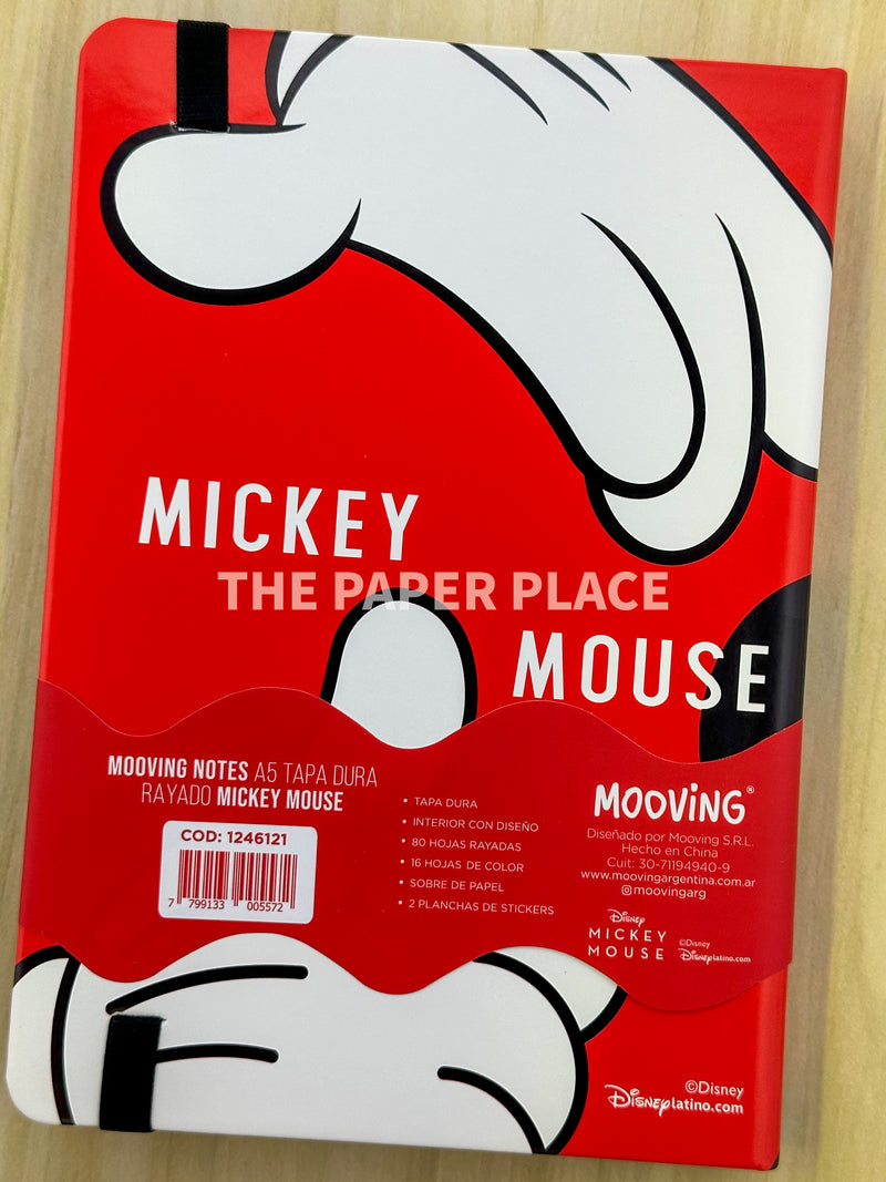 Mickey Mouse - Cuaderno Rayado - Mooving