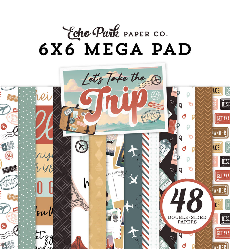 Lets Take the Trip Cardmakers - Mega Pad 6x6 - Echo Park