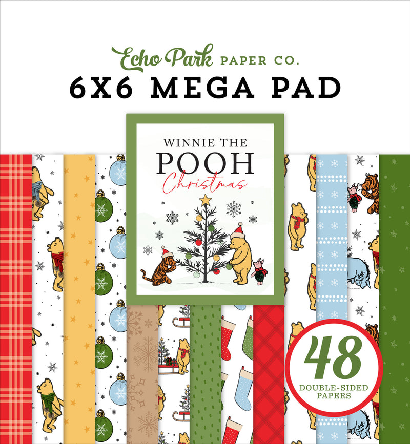 Winnie The Pooh Christmas Cardmakers - Mega Pad 6x6 - Echo Park