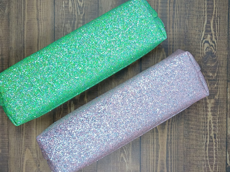 Set de 2 Cartucheras Green and Pink Glitter - Mooving