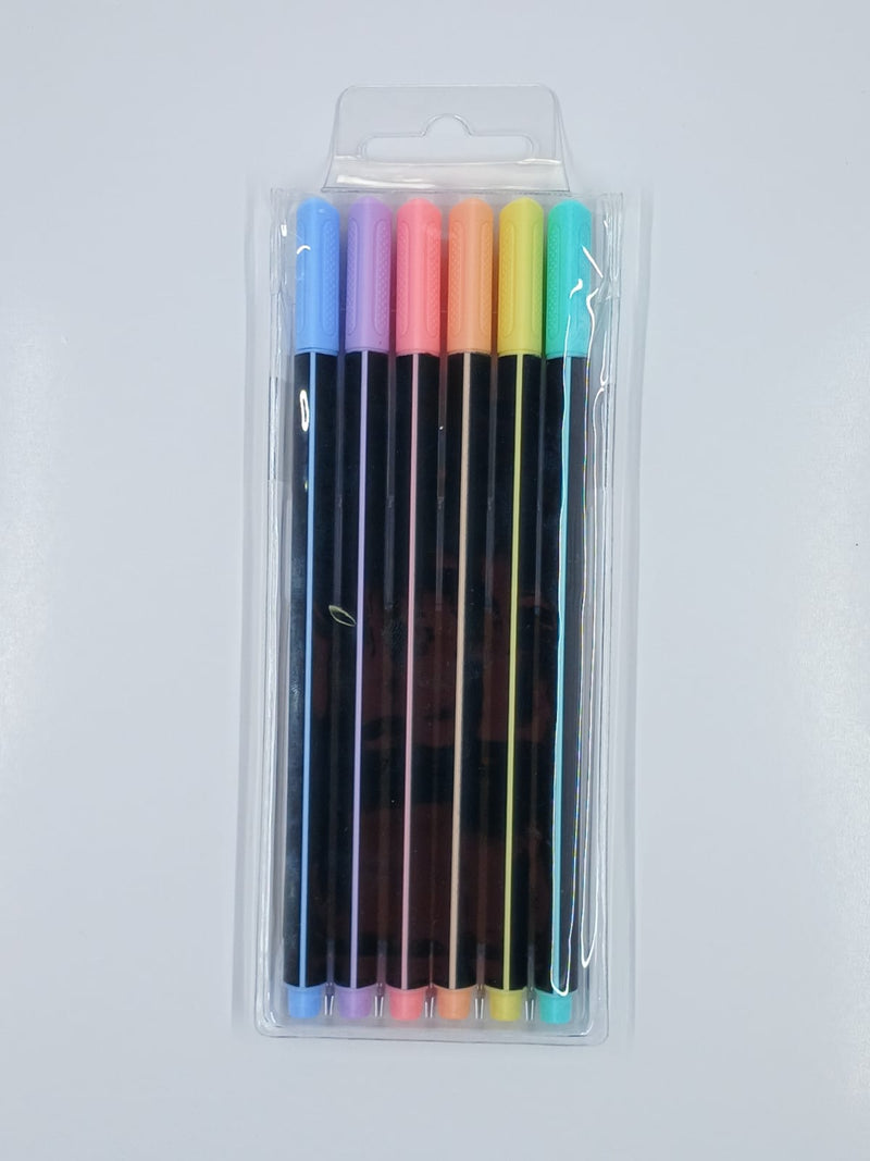 Set de Marcadores Fine Liner  - Colores Pastel - Artesco