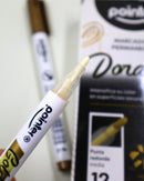 Marcador Dorado Permanente - Por Unidad - Pointer