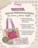 Taller 25 de Julio - Crafty Tote Bag y Marco Decoupage