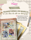 Taller 25 de Julio - Crafty Tote Bag y Marco Decoupage