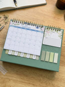Calendario 2027 con pegatinas – Verde
