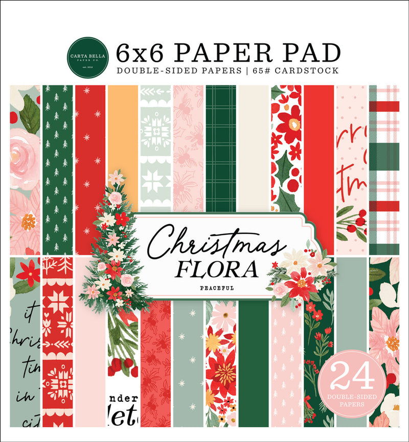 Christmas Flora - Paper Pad 6x6 - Echo Park