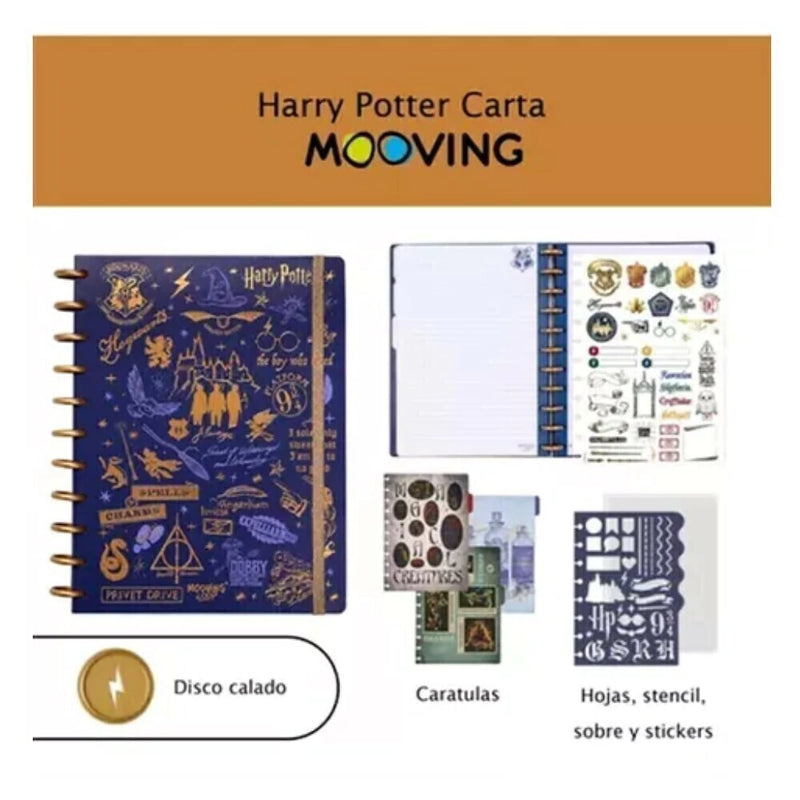 Cuaderno de Discos - Carta Harry Potter - Mooving