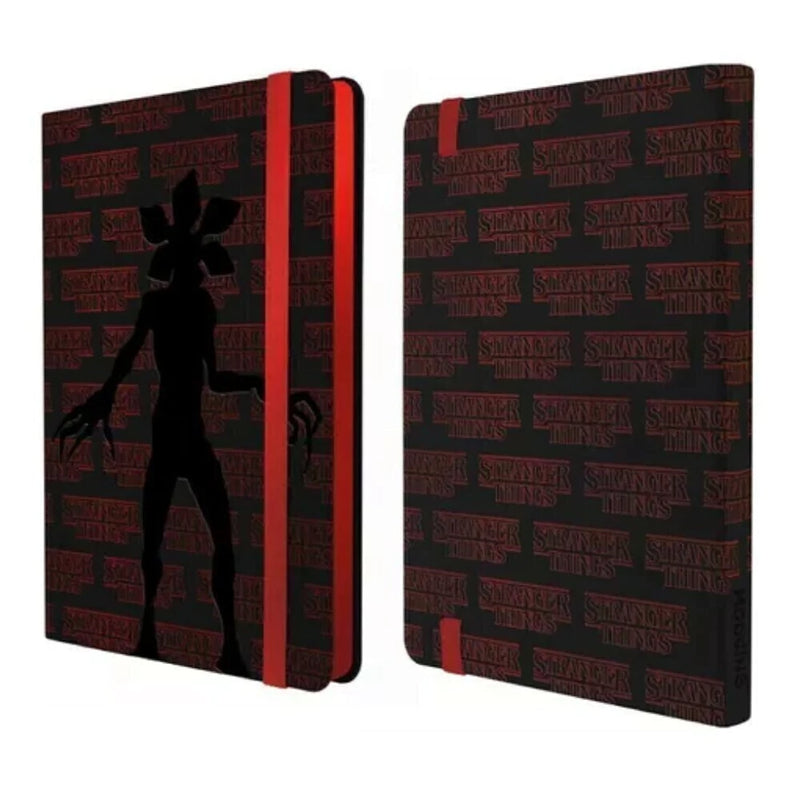 Cuaderno de Notas A5 - Tapa Dura Rayado Stranger Things - Mooving