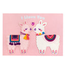 Sobre y Tarjeta - Valentines Llama - AC