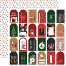 Happy Christmas: Gift Tags - Papel Scrap 12x12 - Echo Park