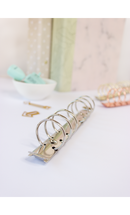 Mecanismo 6 anillas Redondo - Plata- Basiccrea