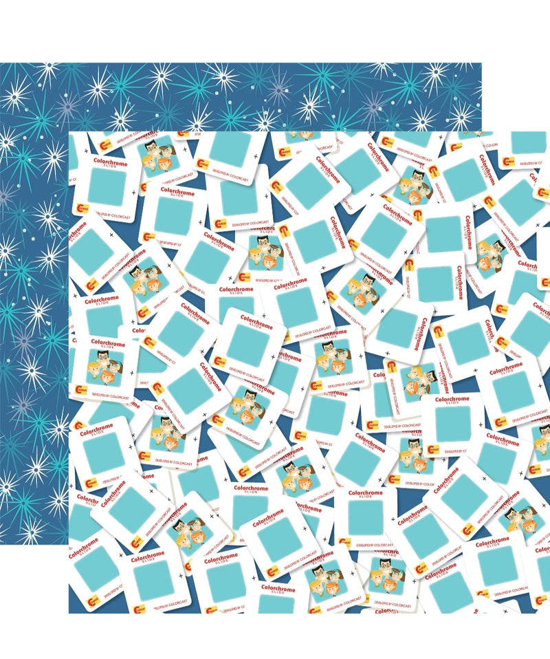 Family Night - Family Photo Slides - Papel Scrap 12x12  - Echo Park