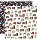 Family Night - Stereos & TVs - Papel Scrap 12x12  - Echo Park