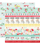 Summer Market - Border Strips - Papel Scrap 12x12  - Echo Park