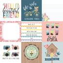 New Day - 4x4" Journaling Cards - Papel Scrap 12x12  - Echo Park