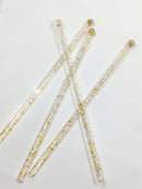 Palitos para Cake Topper - Gold Glitter - TPP